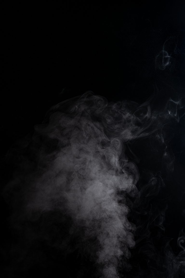 a smoke cloud on a black background