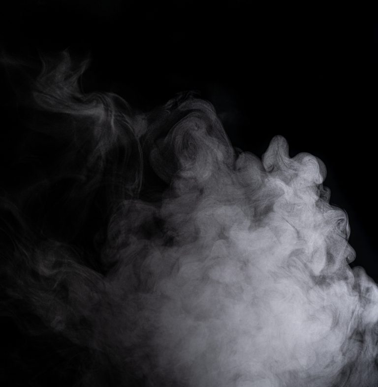 a smoke cloud on a black background